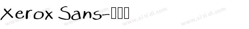 Xerox Sans字体转换